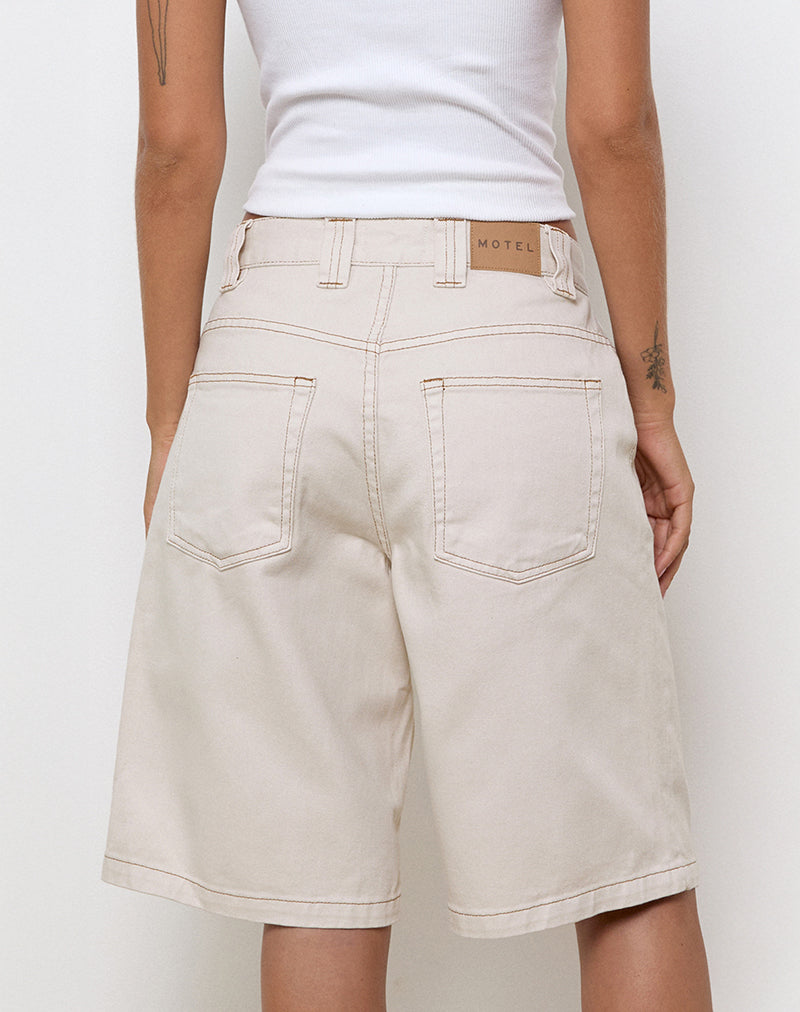 Imagen de Low Rise Skater Short en Off White