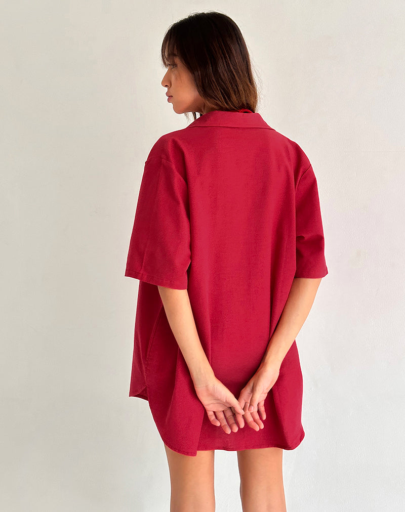 Imagen de la camisa Smith Oversized en rojo Adrenaline