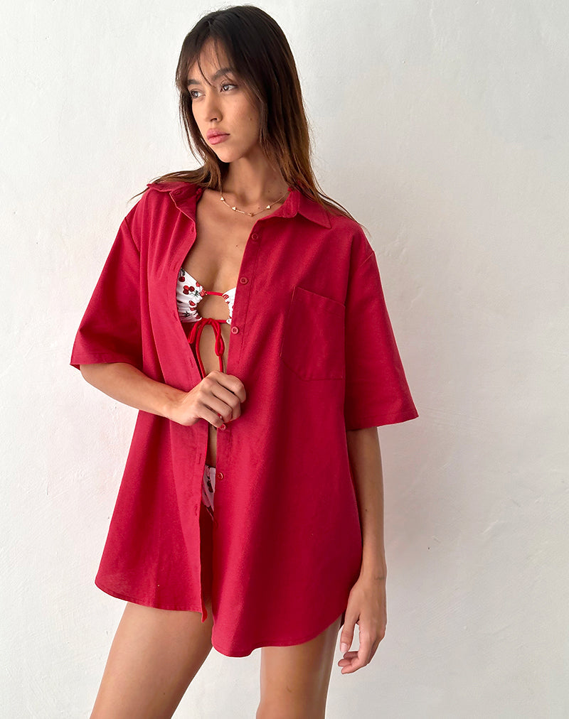Imagen de la camisa Smith Oversized en rojo Adrenaline