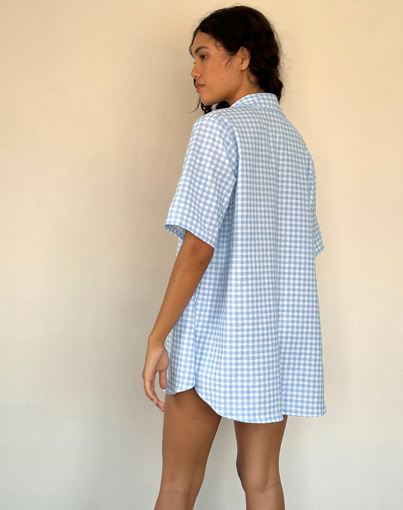 Imagen de Smith Oversized Shirt in Blue Gingham