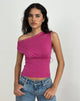 Imagen de Sojin Top en Lurex Rosa con Ojales