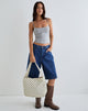 Imagen del bolso Sota Polka Twill en blanco y negro