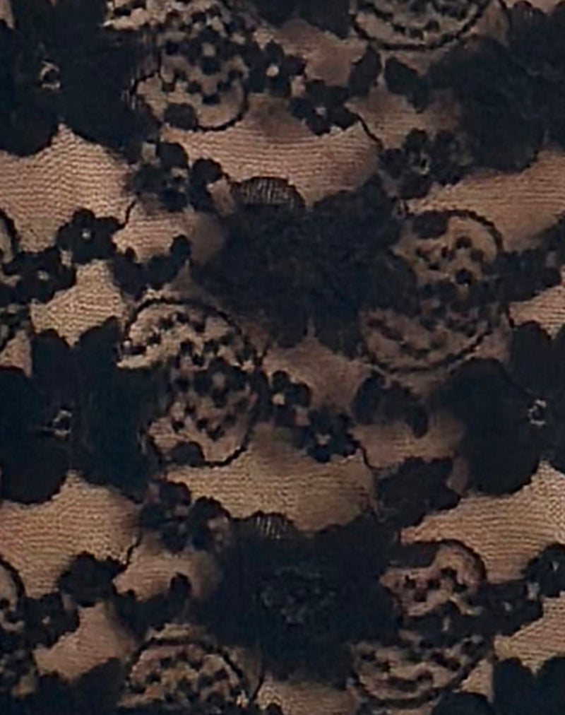 Maxivestido sin forro Sophie de encaje negro jazmín