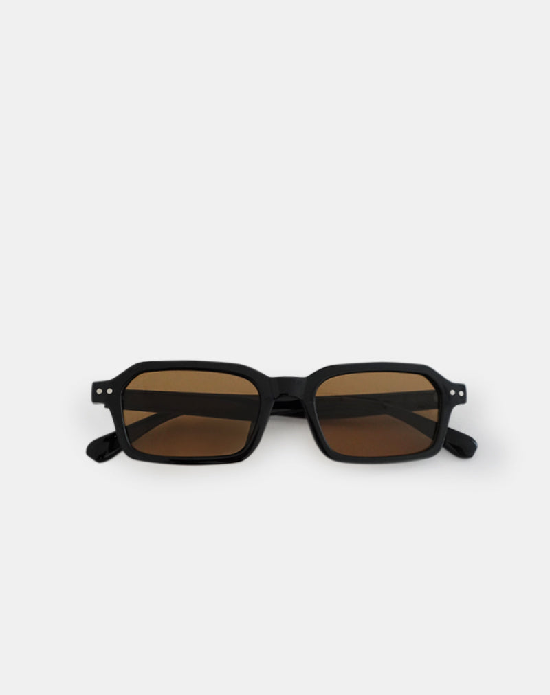 Gafas de sol Sorello negras con cristales naranjas