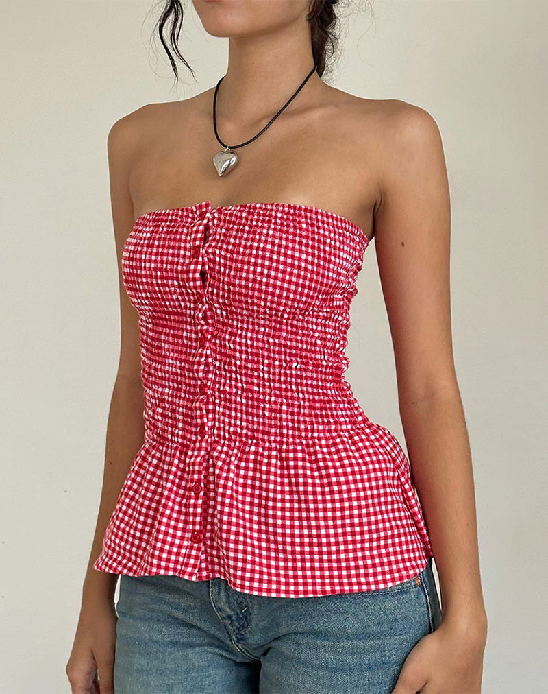 Imagen de Soter Top en guinga roja