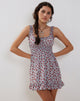 Imagen de Soyata Mini Vestido de Día en Azul Floral Ditsy