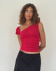 Imagen de Sunhee Slash Neck Top en Rojo Adrenalina
