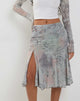 Imagen de Sloane Falda Midi en Encaje Floral Pastel