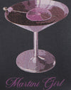 Gris Beluga con gráfico Martini Girl