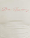 Suero de mantequilla con estampado Dear Darlings