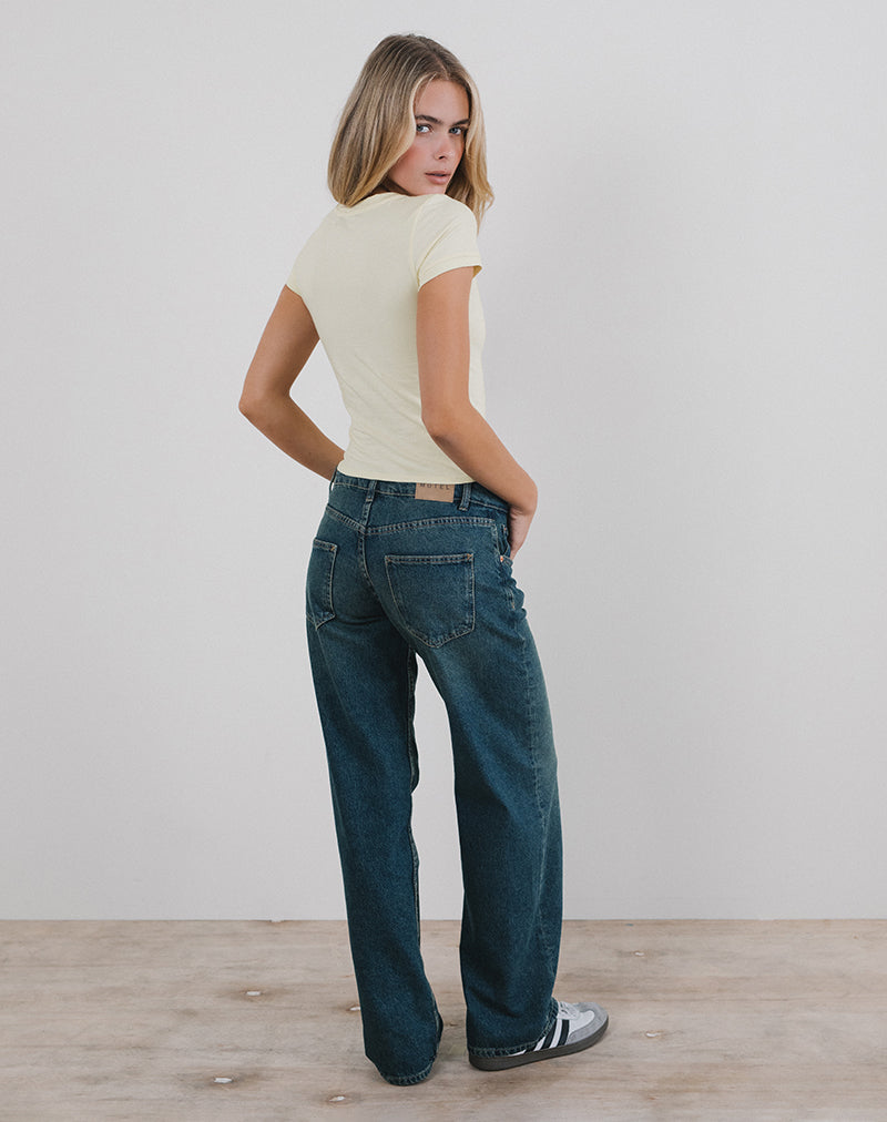 Imagen de Sutin Tee in Buttermilk with Dear Darlings Print