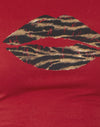 Rojo Adrenalina con Labios de Leopardo
