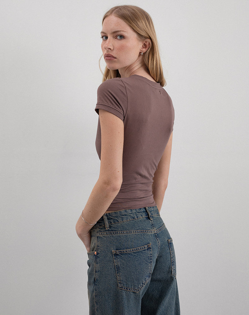 Imagen de Sutin Tee in Nutmeg Floral Sequin
