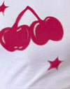 Estampado de cerezas blancas