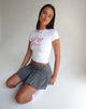 Imagen de Sutin Tee in White with I Love Pari Graphic