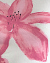 Blanco con Flor Pintada Rosa
