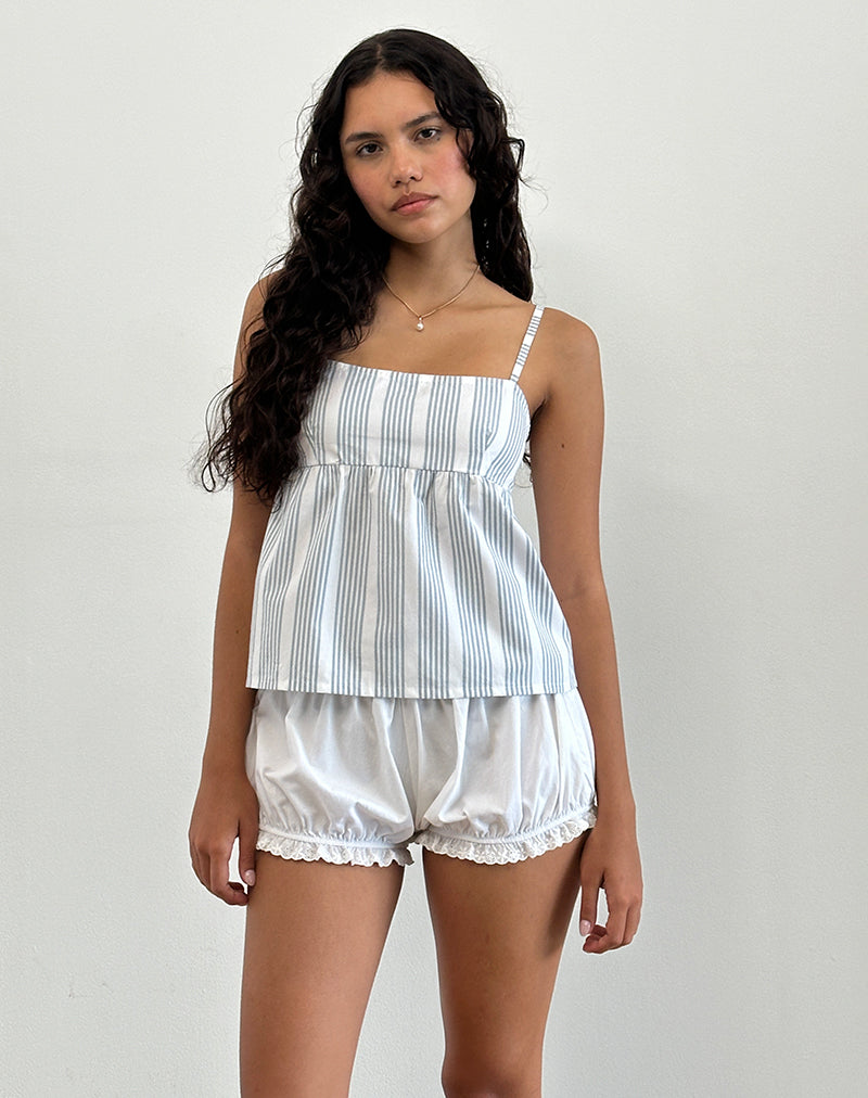 Imagen de Svana Cami Top de rayas verticales grises