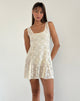 imagen de Tabah Mini Dress in Rose Lace Ivory