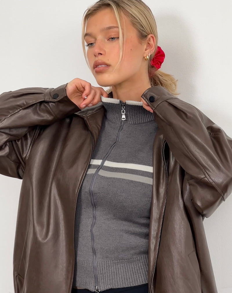 Imagen de Tabeya Chaqueta de punto sin mangas en gris