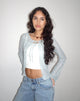 Imagen de Tabitha Tie Front Cardigan en Powder Blue