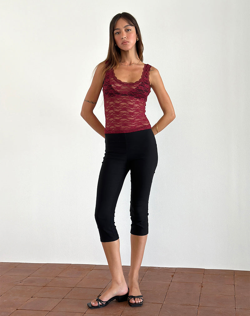 imagen de Tahoa Top en Orchid Lace Borgoña
