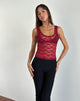 imagen de Tahoa Top en Orchid Lace Borgoña