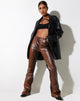 imagen de Zakiya Trouser en PU Ombre Marrón