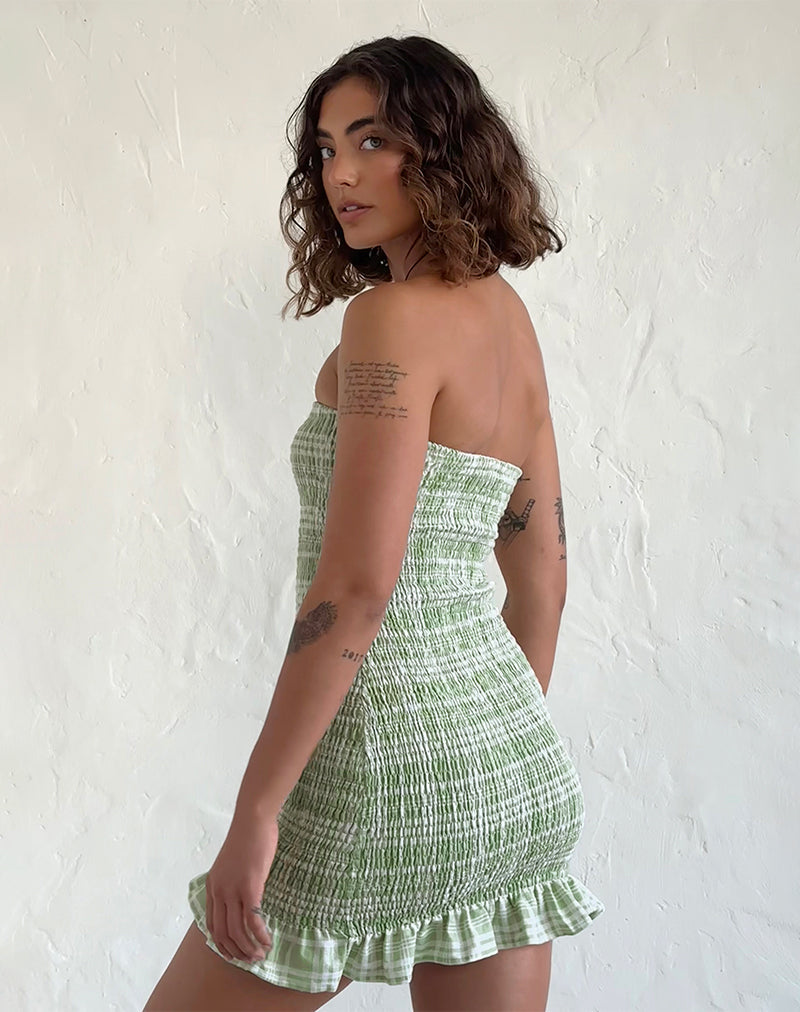 Imagen de Takiyo Minivestido de mantel Neo Mint