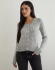 Imagen de Talira Cardigan in Knit Dark Grey Marl