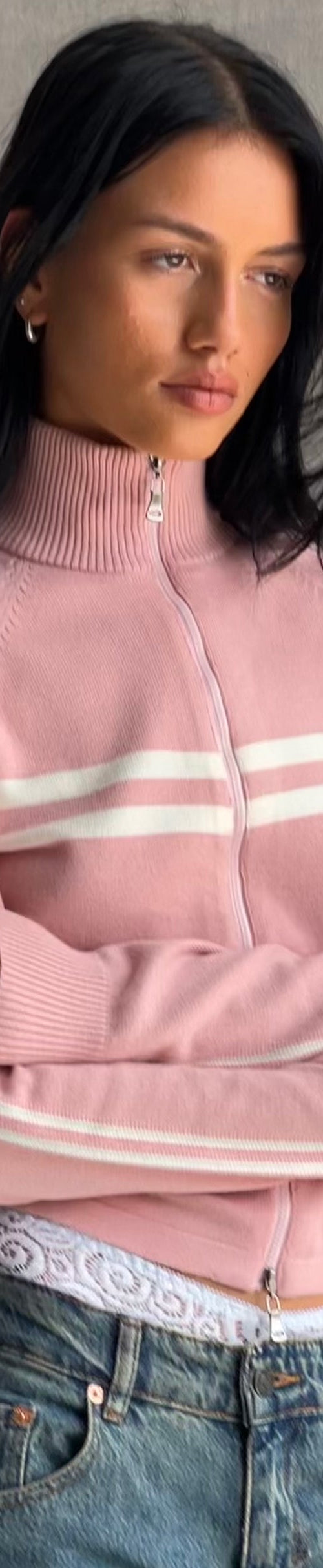 Imagen de Talisa Chaqueta deportiva con cremallera en punto rosa