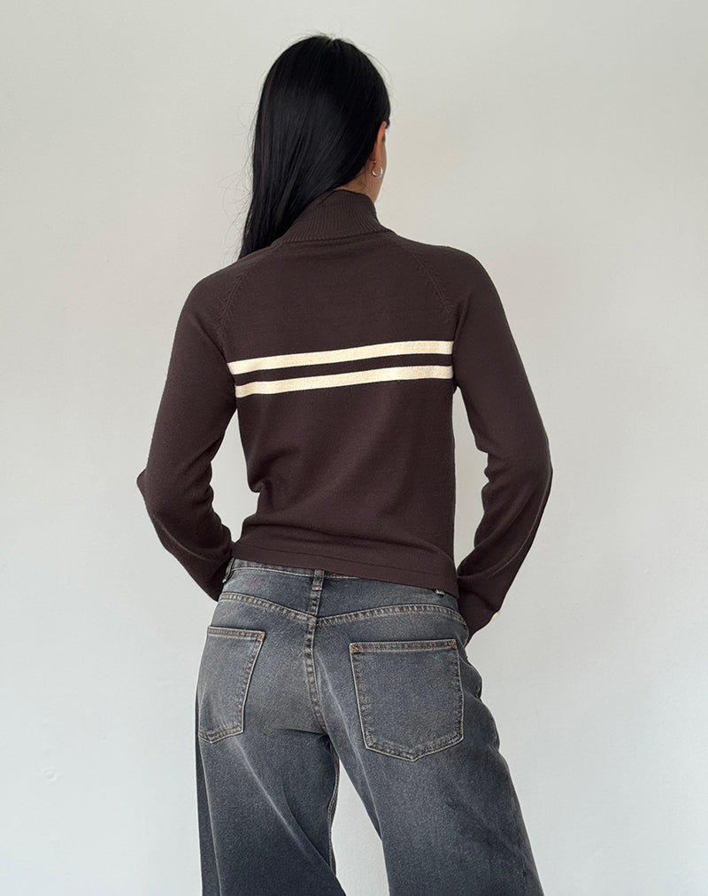Imagen de Talisa Chaqueta deportiva con cremallera en marrón