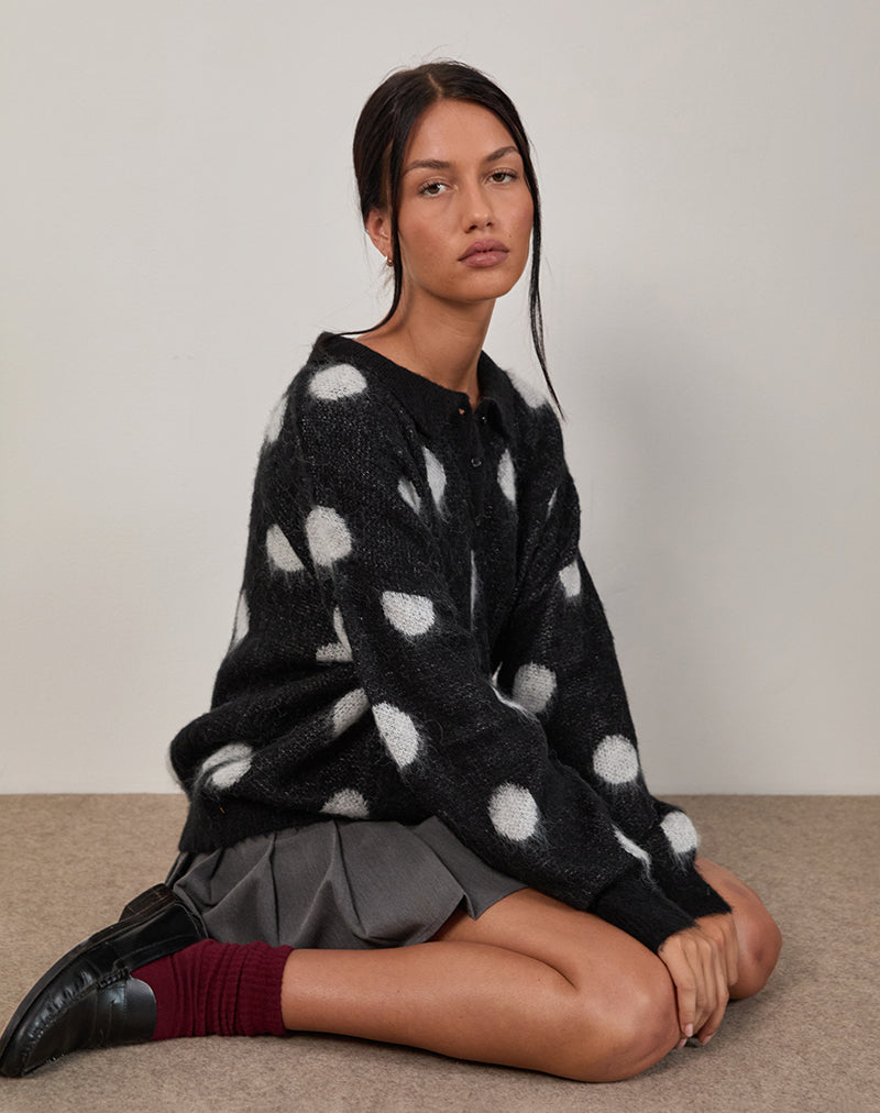 Tamika Jumper oversize en Polka Negro
