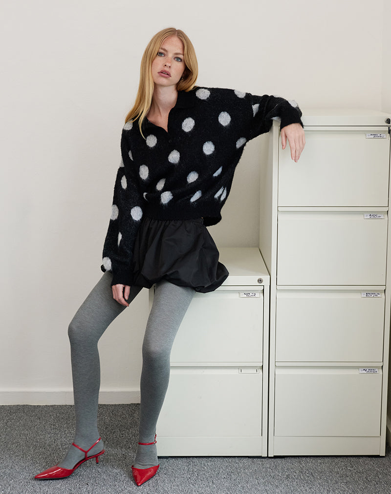 Tamika Jumper oversize en Polka Negro
