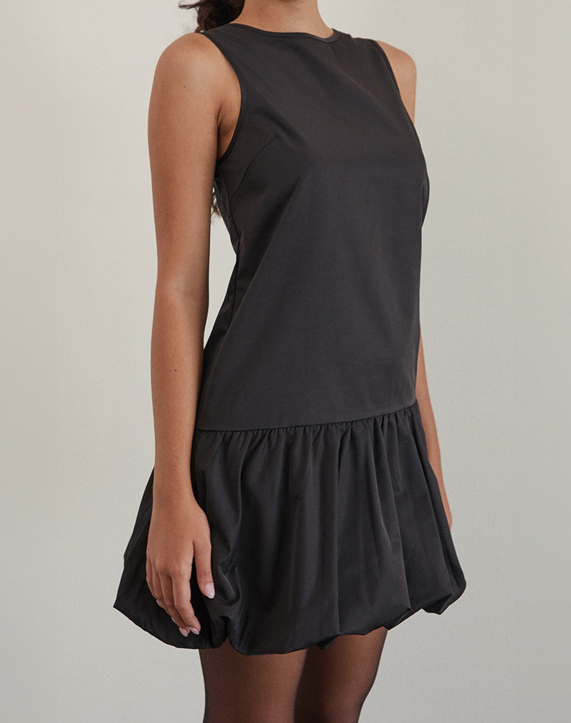 Imagen de Tamilo Bubble Hem Mini Dress in Black