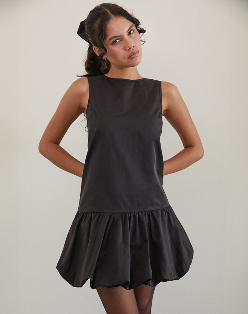 Imagen de Tamilo Bubble Hem Mini Dress in Black