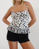 imagen de Tarkam Top en Grunge Floral Flock Crema