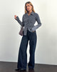 Imagen de Tarsi Fitted Shirt in Mono Stripe Navy
