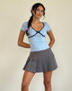 Imagen de Tasina Top Azul Nantucket con ribete azul marino