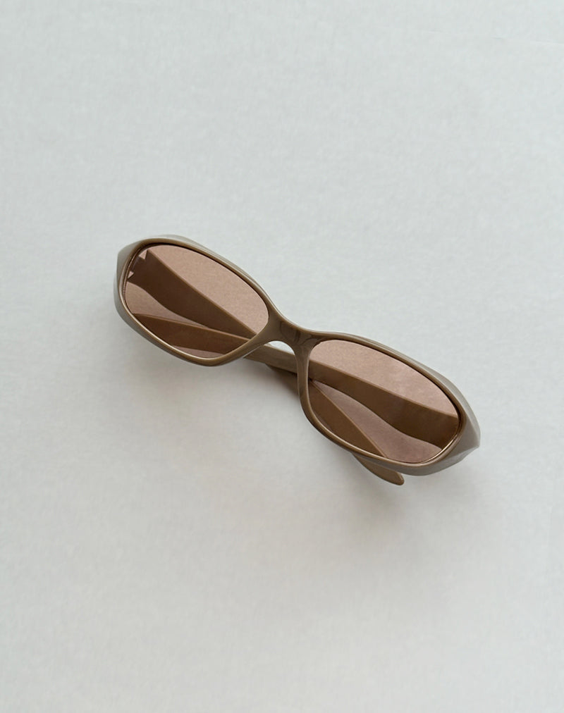Gafas de sol envolventes Tatan en color topo