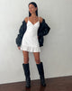 Imagen de Tavita Frill Mini Dress in White