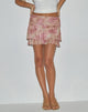 Imagen de la minifalda Teo en Smoky Floral Peach