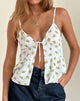 Imagen de Tezza Top en Funshine Floral Blanco roto