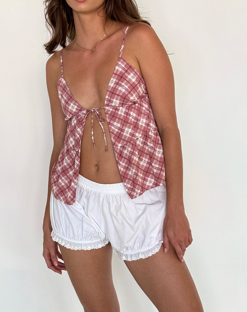 Imagen de Tezza Top en tartán rosa