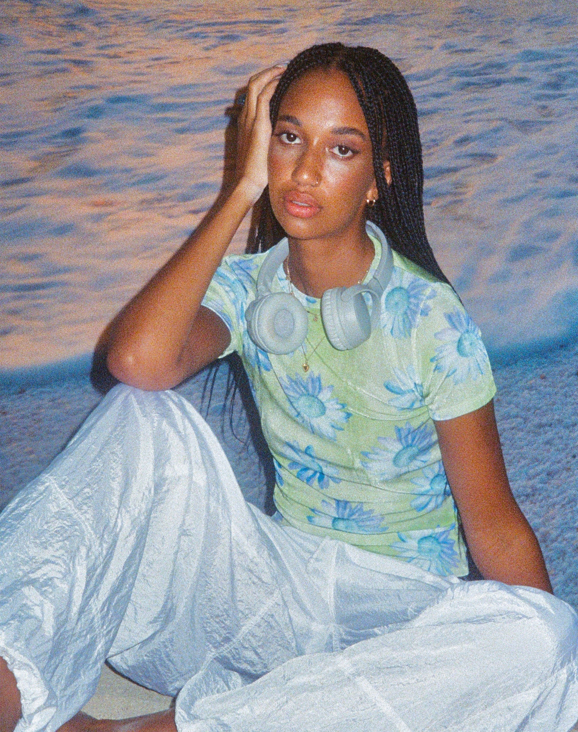 imagen de MOTEL X BARBARA Tika Top en Neon Brushstroke Floral