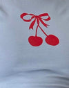 Azul Nantucket con estampado de cerezas
