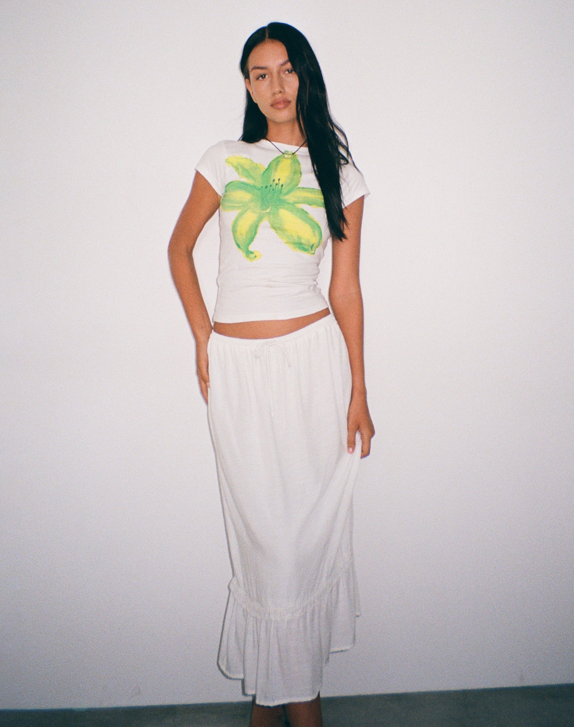 Imagen de Tiona Camiseta estampada Flor de verano Lima