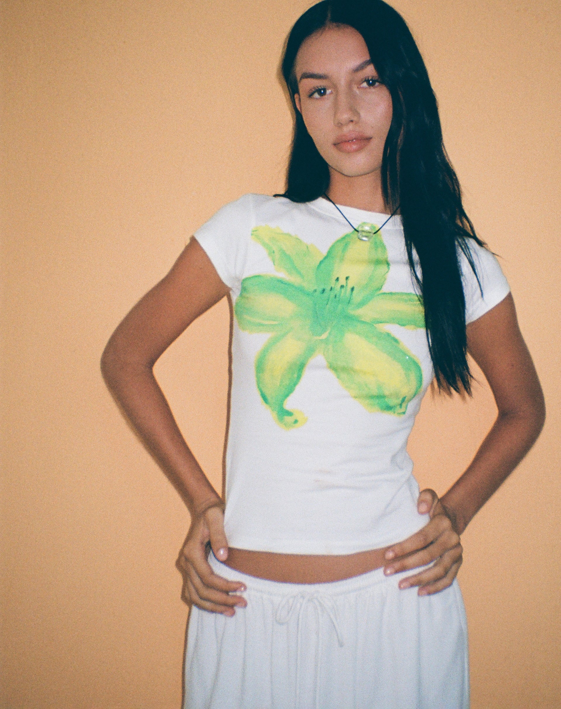 Imagen de Tiona Camiseta estampada Flor de verano Lima