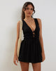 Imagen de Valhala Front Tie Mini Dress in Black
