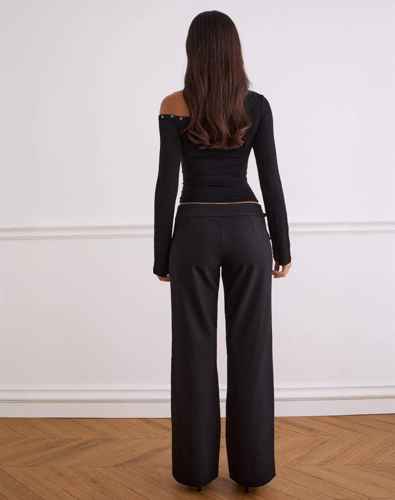 Imagen del pantalón Tova Tie Tailoring en negro