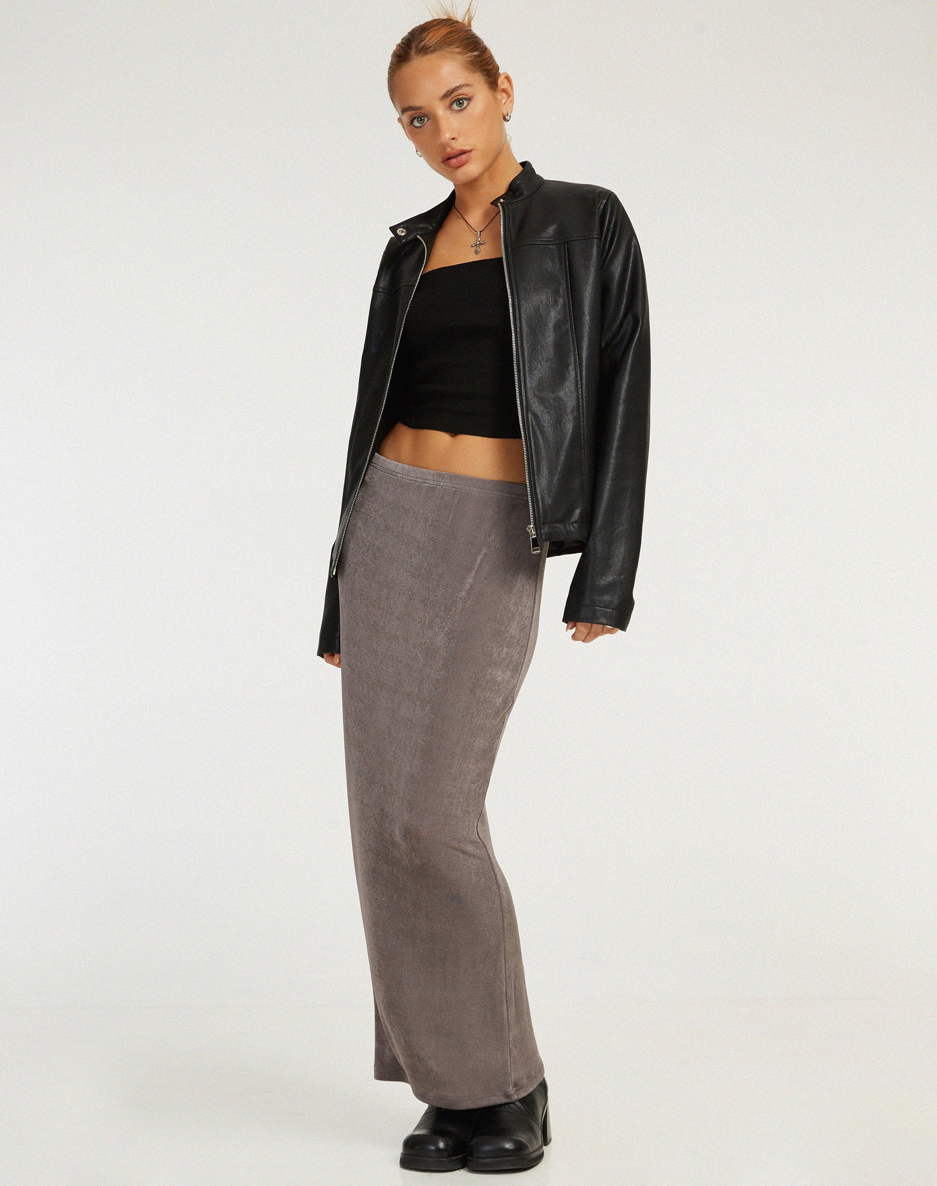 imagen de Tulus Maxi Skirt in Charcoal